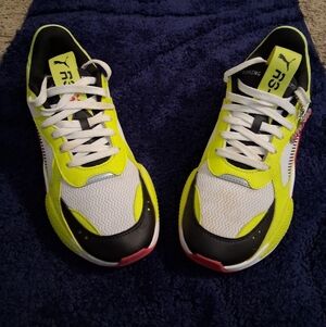 Puma Bright Yellow and Black Athletic Shoes